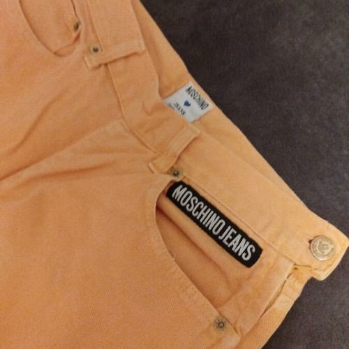 Moschino yellow pants like new, side zipper, size L 40 12