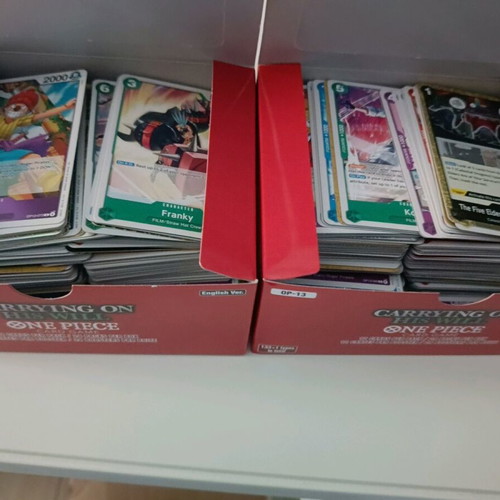 One Piece TCG OP 13 bulk, 4 boxes with common, uncommon, rare cards, new