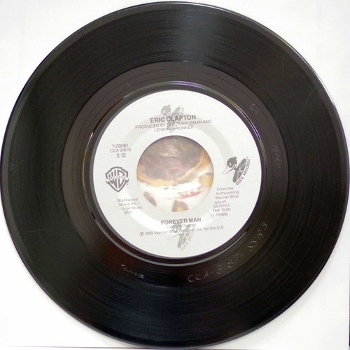 Eric Clapton Forever Man & Too Bad 7'' vinyl used, rock