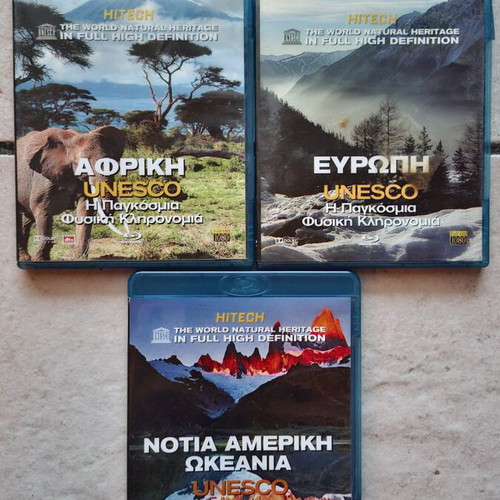 UNESCO The World Natural Heritage Blu-ray set, Africa Europe South America & Oceania