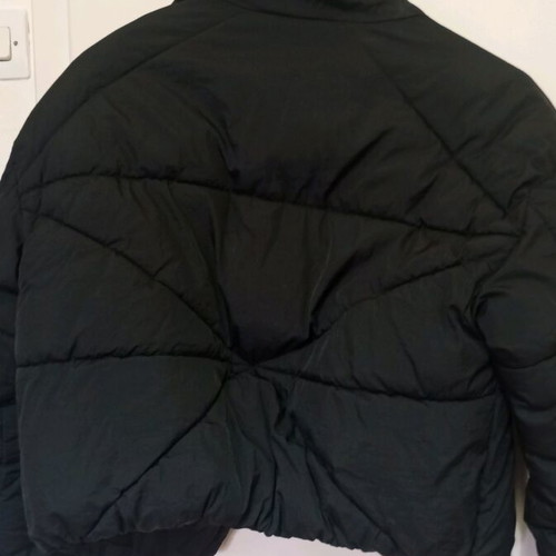Cropped jacket used, black, Stradivarius, size S