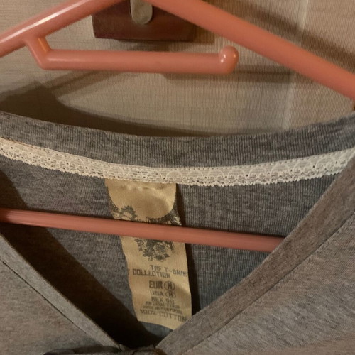 Zara gray cotton bolero like new with cords size M