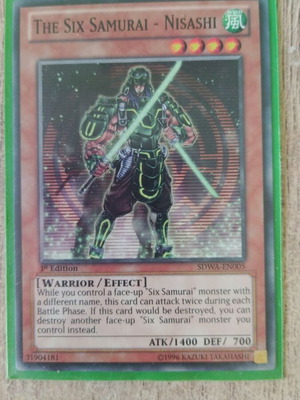 The Six Samurai Nisashi Yu-Gi-Oh! card like new