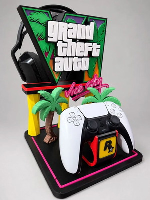 GTA βάση για χειριστήριο PS5 και ακουστικά