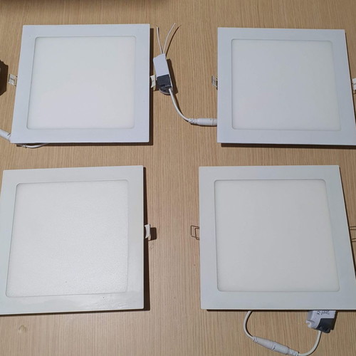 Led Panel 18W recessed lights used, pack of 16, 22x22cm square