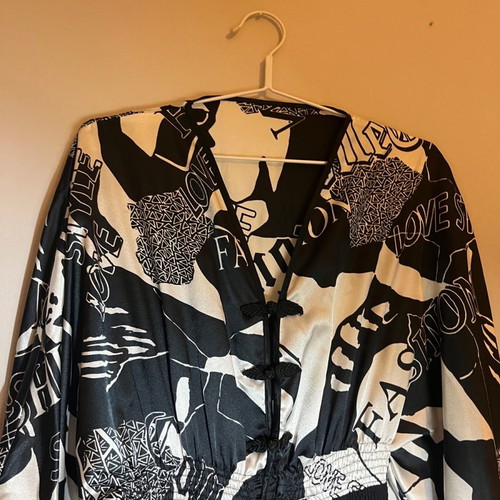 Women's dress new, suitable for godmother and evening wear, size L