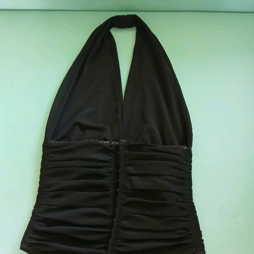 Unique halterneck corset size M/L like new, black