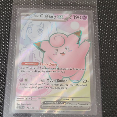 Lillie's Clefairy ex Pokemon card like new