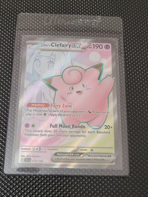 Lillie's Clefairy ex Pokemon card like new