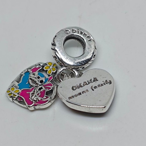 Disney Lilo & Stitch Silver Charm pendant 925 like new