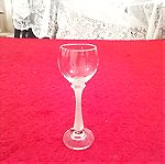  Κρυστάλλινα ποτήρια κολονάτα 24 LEAD CRYSTAL από Γερμανία 42 τεμάχια με οπαλίνα στην κολώνα του  φυσητά με το στόμα καινούργια              α  του