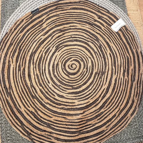 Round rug 150cm 100% jute new