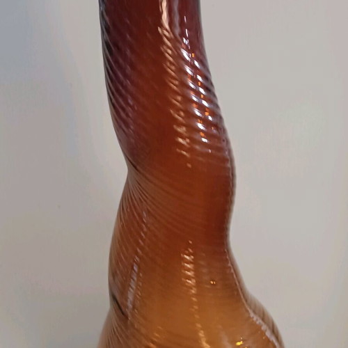Glass blown floor vase like new