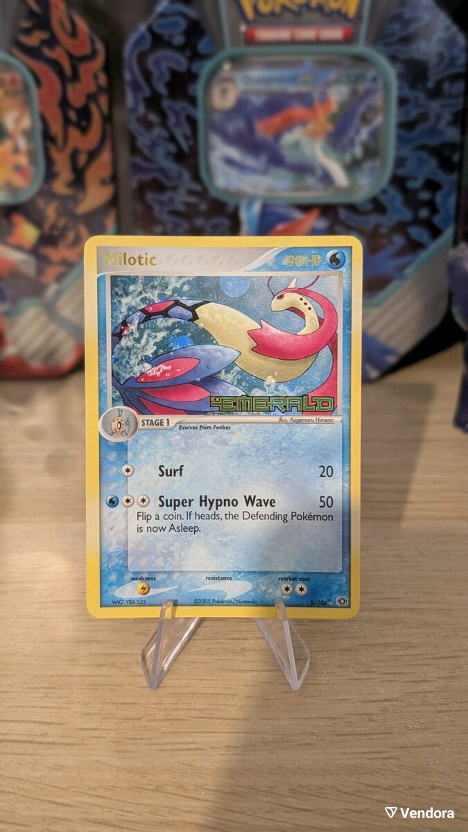 Pokemon Milotic EX Emerald 8/106 Holo new - 140,00 - Vendora.gr Pokemon Milotic EX Emerald 8/106 Holo new - 140,00 - Vendora.gr