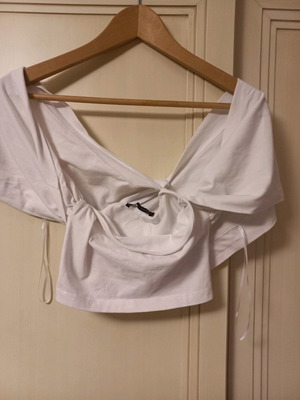 Блуза Zara S употребявана, бяла