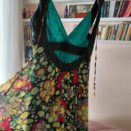 BSB Viscose Dress Short Backless Medium like new, multicolor