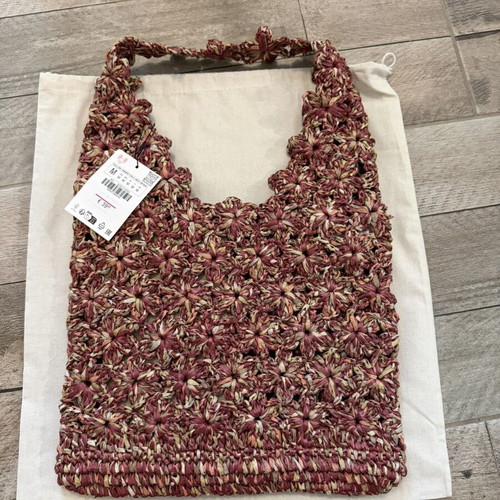 Zara shoulder bag, pink multicolor