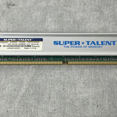 Super Talent DDR400 1GB DDR1 RAM with Heatsink used for Retro PC