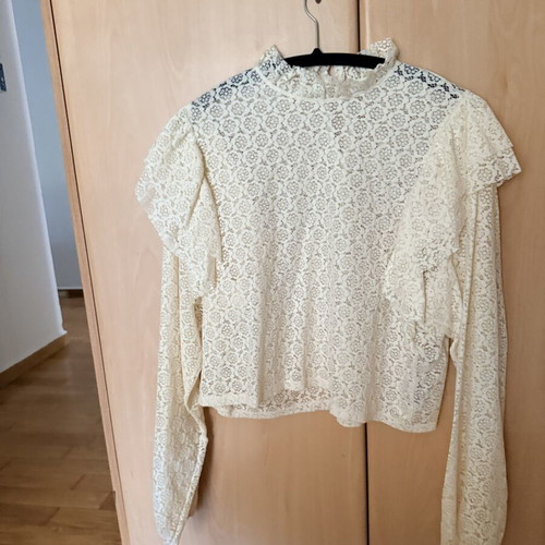 Zara blouse new, beige, size L