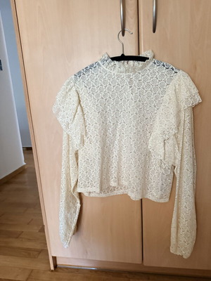 Zara blouse new, beige, size L