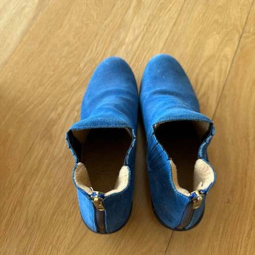 Anatomic suede ankle boots used, size 38, blue