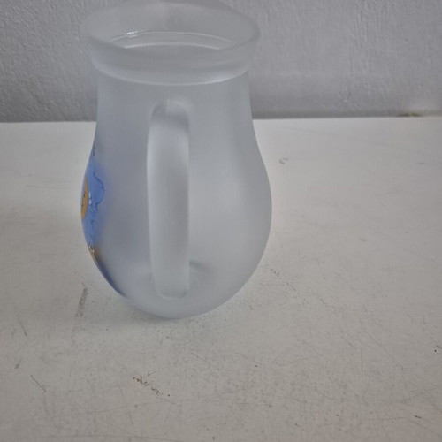 Handmade glass pitcher "Serifos" 0.5L with satin finish