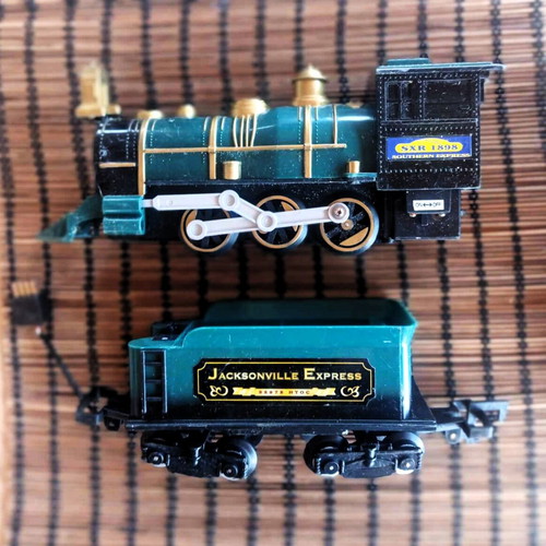 Set of various trains