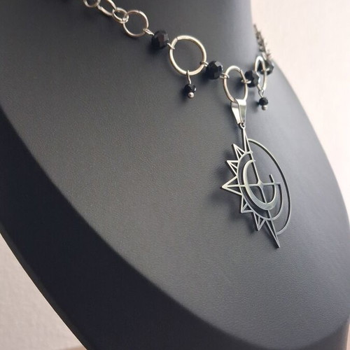 Handmade Chainmail Stainless Steel Choker new, silver