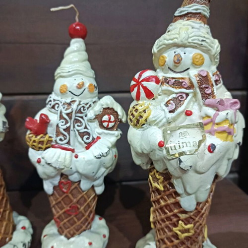 Vintage Trimar Christmas candles new set of 4 pieces