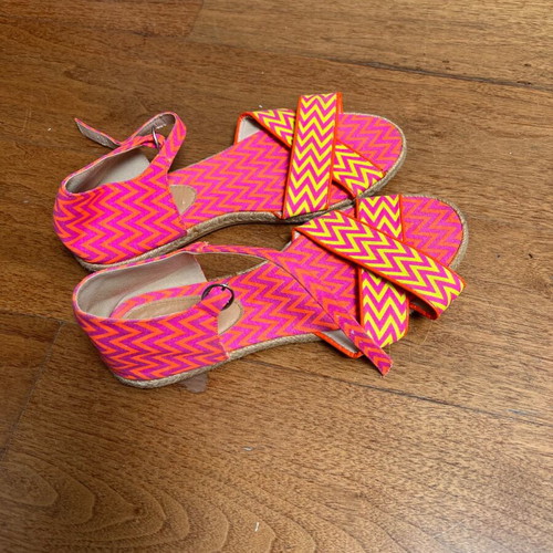 Women's fabric crisscross sandals like new, ASOS size 38