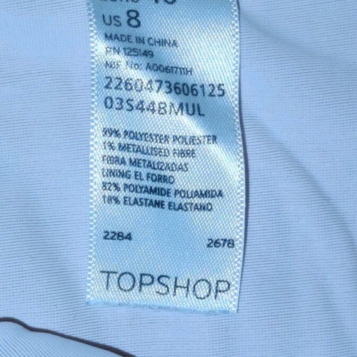 Topshop swimsuit like new, colorful, size 40