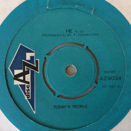 Today's People 45 RPM Vinyl Record like new
