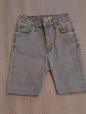 Jean bermuda shorts used, size L 40 12, gray