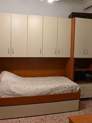 Custom handmade children's bedroom set with beds and wardrobe