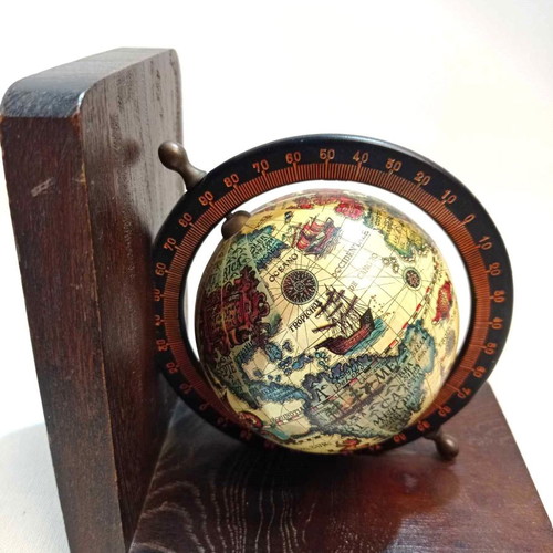 Esso PAPPAS advertising globe bookends