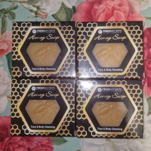 Honey Soap face and body soap set of 4, new