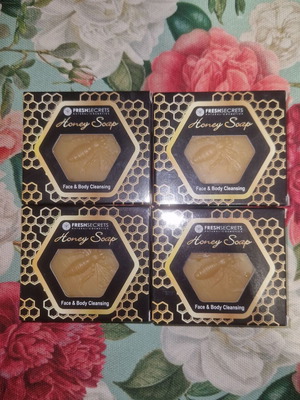 Honey Soap face and body soap set of 4, new