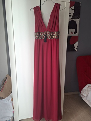 Dress red, like new, lined, size S 36 8