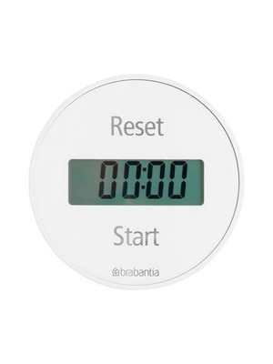 Brabantia White Kitchen Timer Digital New with Magnet