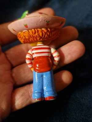Huckleberry Pie vintage figure used from Strawberry Shortcake series