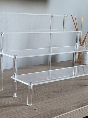 Transparent 4-Tier Display Stand for Perfumes