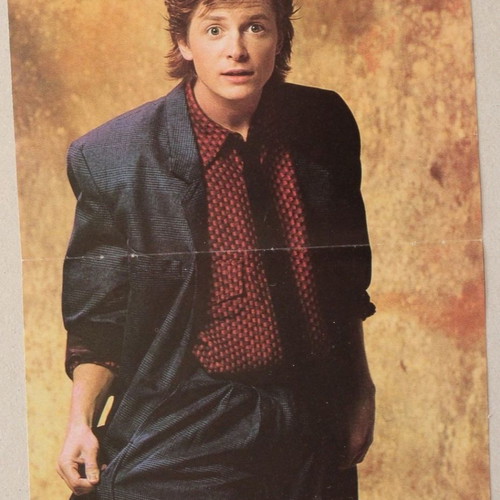 Michael J Fox Poster from Manina Magazine like new