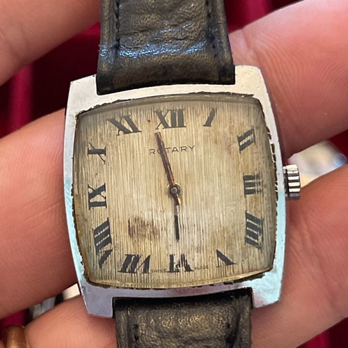 Rotary wind-up watch used vintage