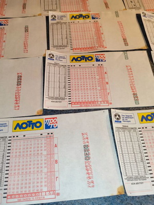 Old OPAP tickets used, pack of 11 pieces
