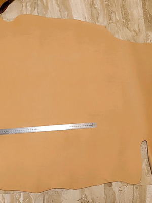 Βακέτα δέρμα πάχους 2 χιλιοστών χρώμα Deserto καινούργια