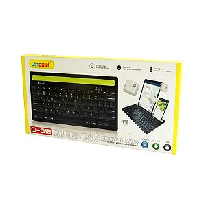 Ασύρματο Bluetooth Πληκτρολόγιο για Smartphone-Tablet Andowl Q-812 – Μαύρο