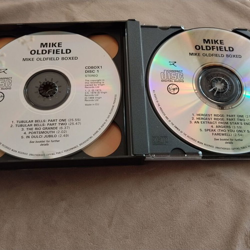 Mike Oldfield Boxed 3 CD set used, 1989 edition