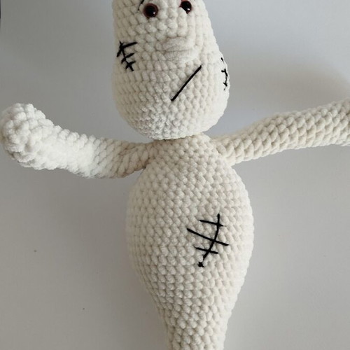 Handmade amigurumi ghost doll used 35 cm