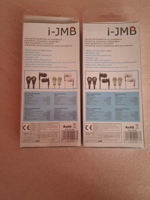 Wired earphones new, sealed packaging, set of 2
