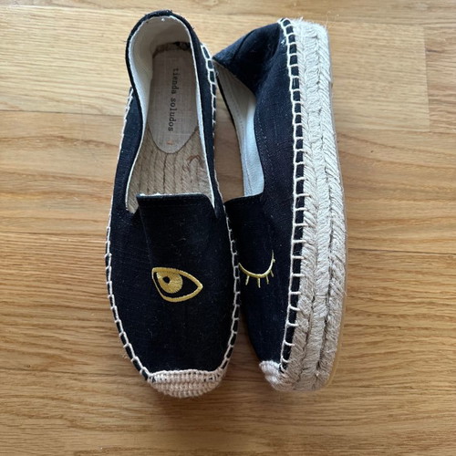 Tienda Soludos Evil Eye espadrilles black size 37 new